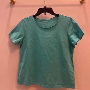 Christopher & Banks Aqua Short Sleeve Tee